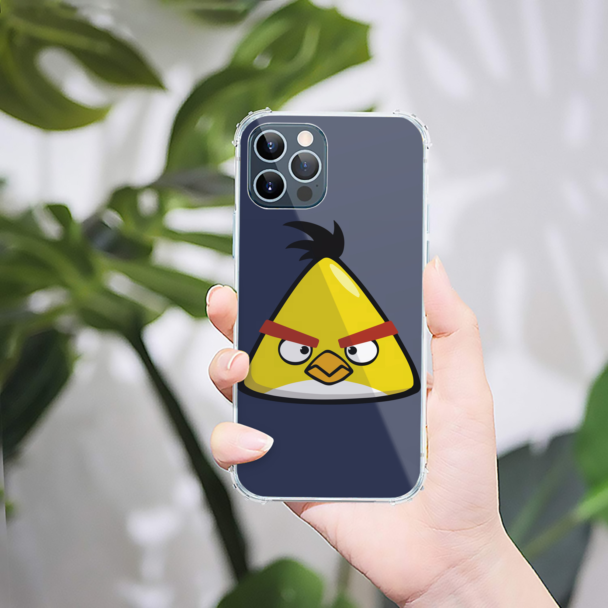 （画像用） Angry Birds アングリーバード 【iPhone 12シリーズ対応】透明スマホケース（クリアソフトケース）